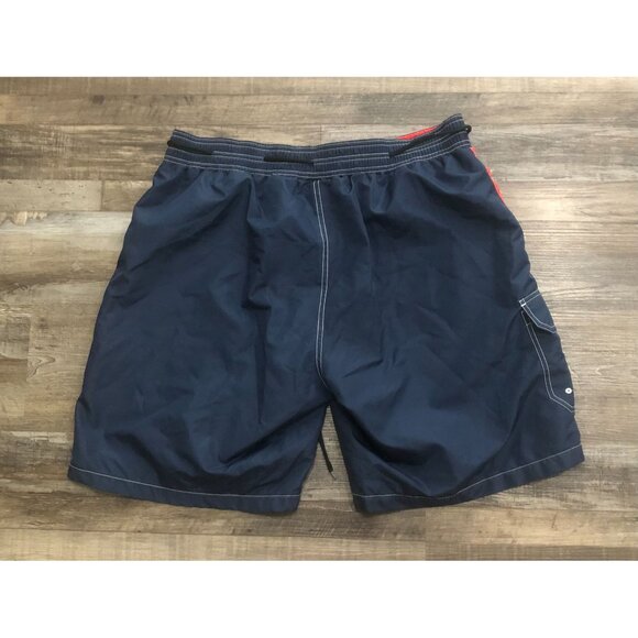 MLB Boston Red Sox Mens XL Blue & Red Lined Swim Swimming Trunks - Picture 3 of 6